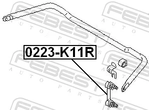 Link/Coupling Rod, stabiliser bar 0223-K11R