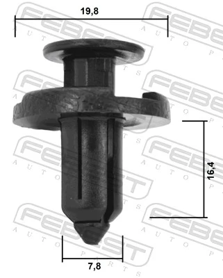 FEBEST 88570-131 Clip, trim/protection strip