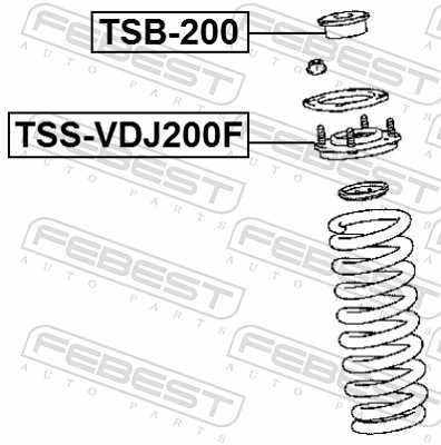 FEBEST TSS-VDJ200F Suspension Strut Support Mount