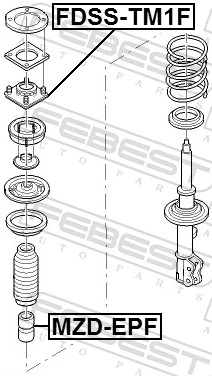 FEBEST FDSS-TM1F Suspension Strut Support Mount