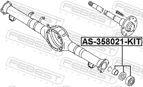 FEBEST AS-358021-KIT Bearing, drive shaft