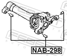 Mounting, differential NAB-298