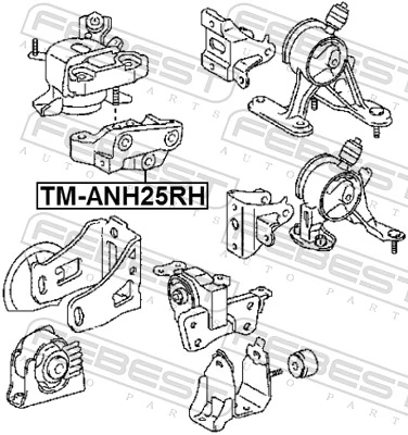 Mounting, engine TM-ANH25RH