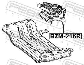 Mounting, automatic transmission BZM-216R