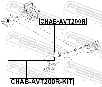 Repair Kit, axle beam CHAB-AVT200R-KIT