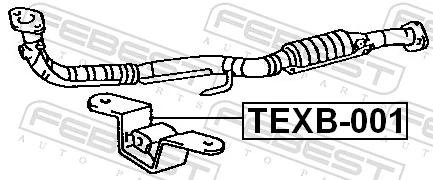FEBEST TEXB-001 Mounting Kit, exhaust system