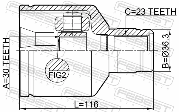 Juego de articulación, árbol de transmisión 0211-G15RAMTRH