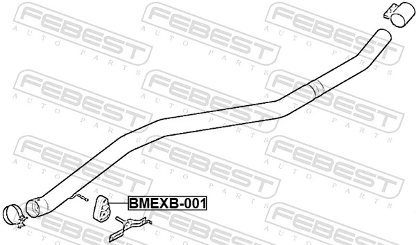Mount, exhaust system BMEXB-001