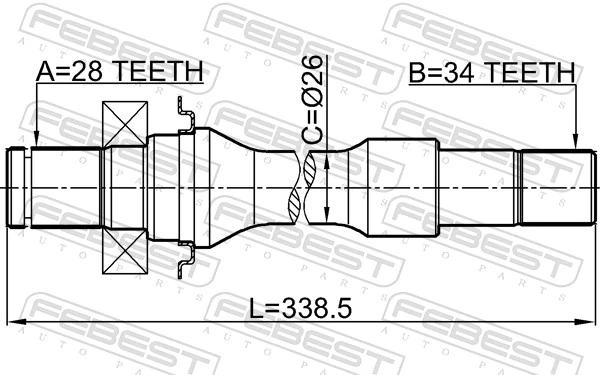 Drive Shaft 2212-CARRH