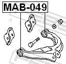 FEBEST MAB-049 Mounting, control/trailing arm