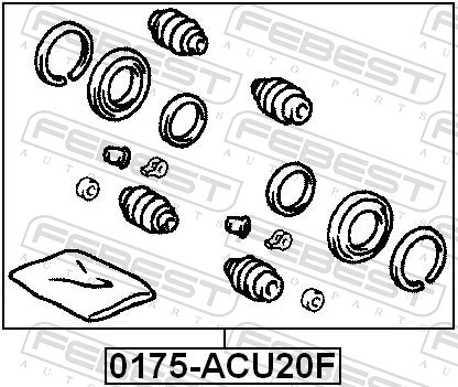 Repair Kit, brake caliper 0175-ACU20F