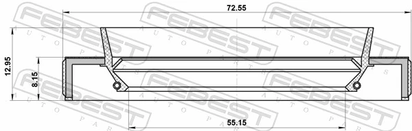 Seal Ring, wheel hub 95HBY-57720813X