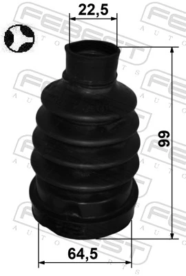 Bellow, drive shaft 2415P-DUSTRT