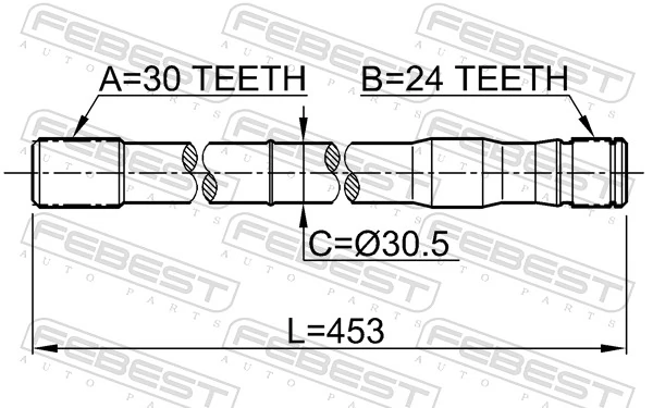 FEBEST 0112-LC80RH Drive Shaft