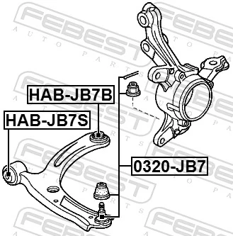 FEBEST 0320-JB7 Ball Joint