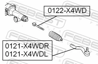 Inner Tie Rod 0122-X4WD