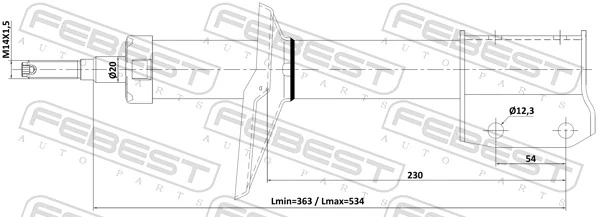 Shock Absorber 24110-002F