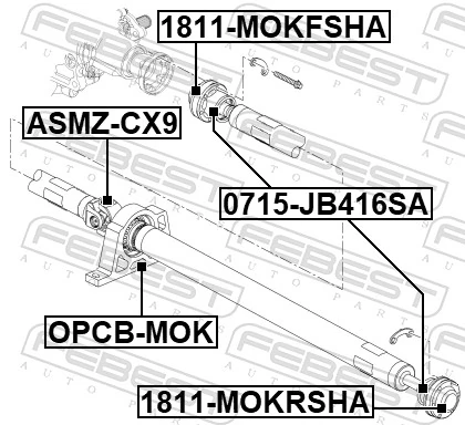 Bearing, propshaft centre bearing OPCB-MOK