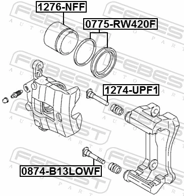 Repair Kit, brake caliper 0775-RW420F