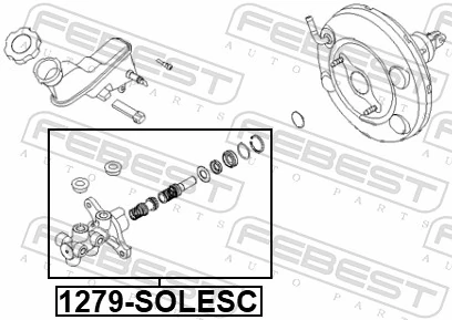 FEBEST 1279-SOLESC Brake Master Cylinder