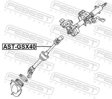 Steering Shaft AST-GSX40