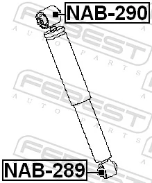 Bush, shock absorber NAB-290