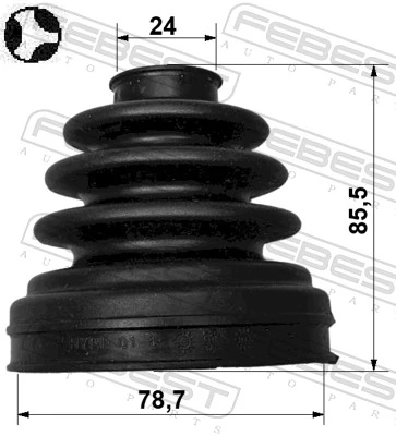 Bellow Kit, drive shaft 3515-NL32WDT