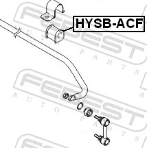 Mounting, stabiliser bar HYSB-ACF