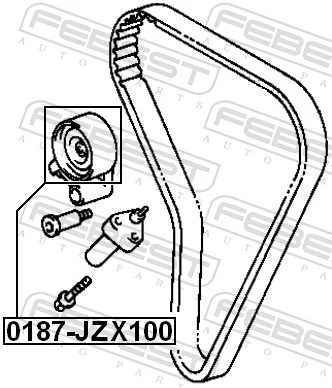 Tensioner Pulley, timing belt 0187-JZX100