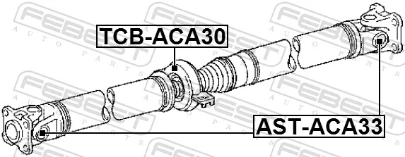 FEBEST AST-ACA33 Joint, propshaft