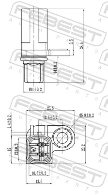 Sensor, wheel speed 21606-010