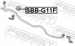 Mounting, stabiliser bar SSB-G11F
