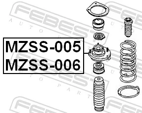 FEBEST MZSS-006 Suspension Strut Support Mount
