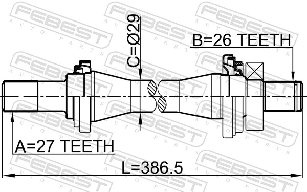 Drive Shaft 1212-TUC