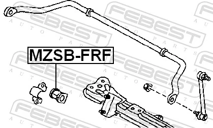 FEBEST MZSB-FRF Mounting, stabiliser bar