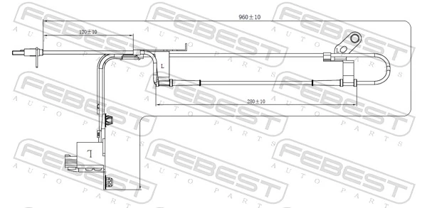 FEBEST 05606-001 Sensor, wheel speed