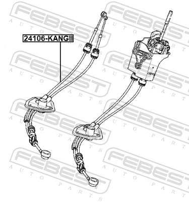 Cable Pull, manual transmission 24106-KANGII