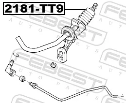 Master Cylinder, clutch 2181-TT9