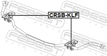 FEBEST CRSB-KLF Mounting, stabiliser bar