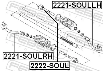 Tie Rod End 2221-SOULRH