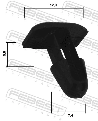 FEBEST 88570-091 Clip, trim/protection strip