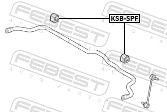 FEBEST KSB-SPF Mounting, stabiliser bar