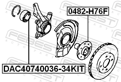 Wheel Bearing DAC40740036-34KIT
