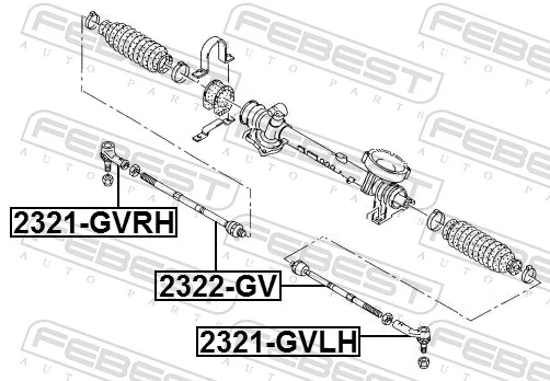 Tie Rod End 2321-GVLH