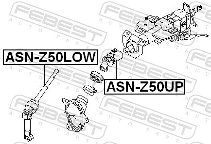 Steering Shaft ASN-Z50LOW
