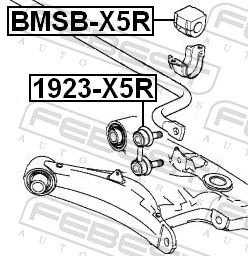 Mounting, stabiliser bar BMSB-X5R