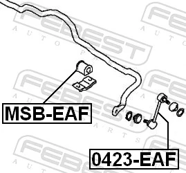 Link/Coupling Rod, stabiliser bar 0423-EAF