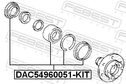 Wheel Bearing Kit DAC54960051-KIT