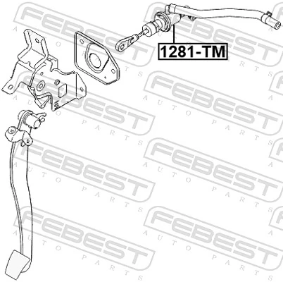 Master Cylinder, clutch 1281-TM