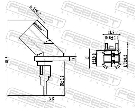 Sensor, Raddrehzahl 21606-006